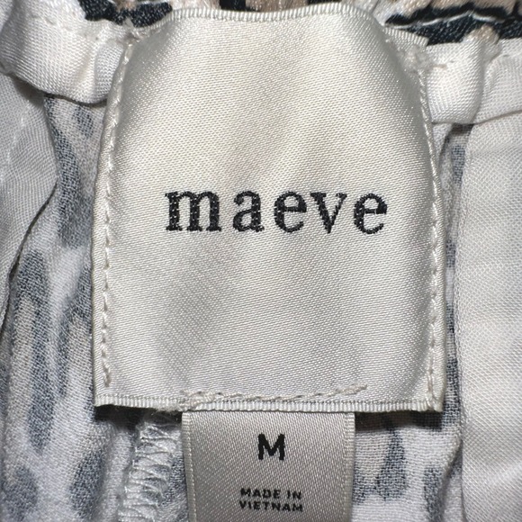 Maeve Leopard Print Wide Leg‎ Pants Womens Size M Flowy Elegant Pleated - Picture 4 of 8